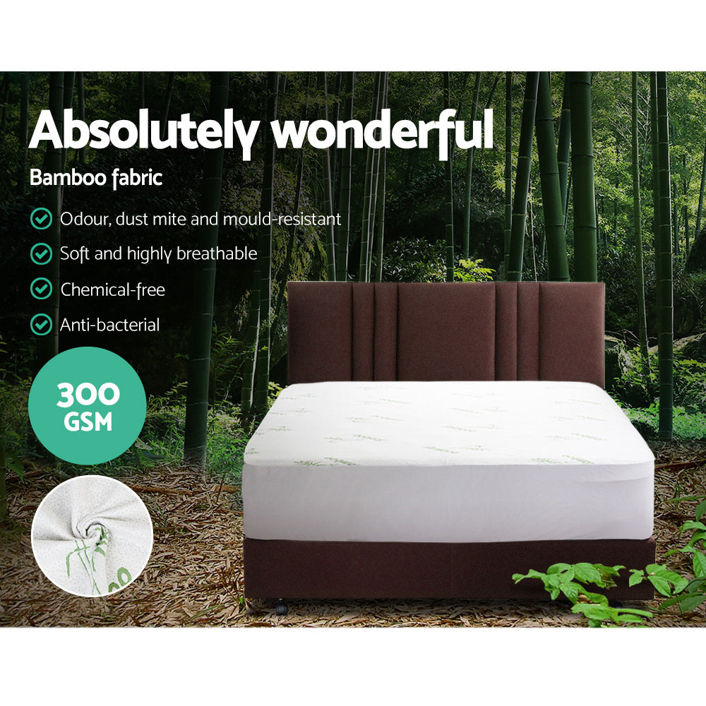 Giselle Bedding Giselle Bedding Bamboo Mattress Protector Single-3