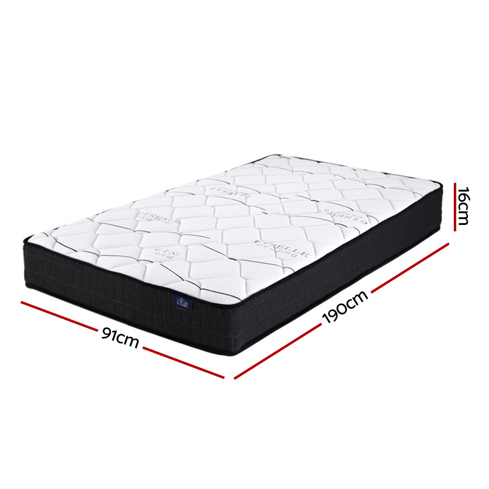 Giselle Bedding Glay Bonnell Spring Mattress 16cm Thick Single-1
