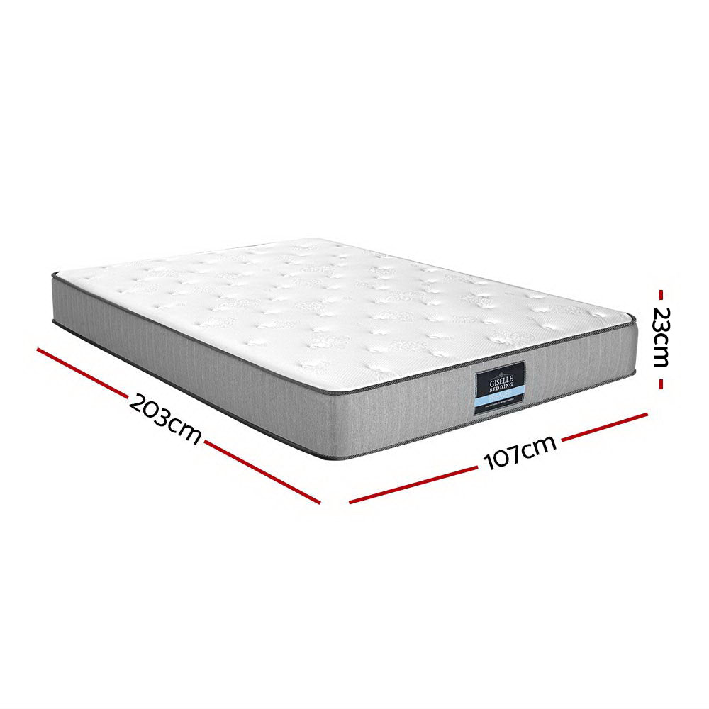 Giselle Bedding King Single Mattress Extra Firm Pocket Spring Foam Super Firm-1