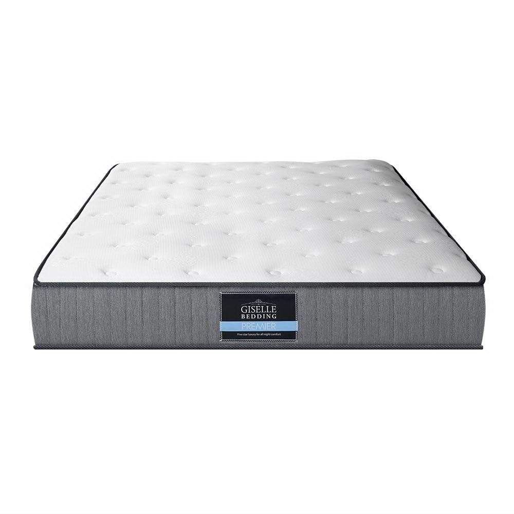 Giselle Bedding King Single Mattress Extra Firm Pocket Spring Foam Super Firm-2