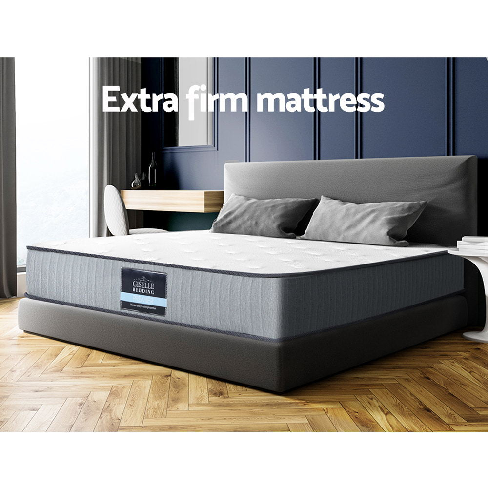 Giselle Bedding King Single Mattress Extra Firm Pocket Spring Foam Super Firm-4