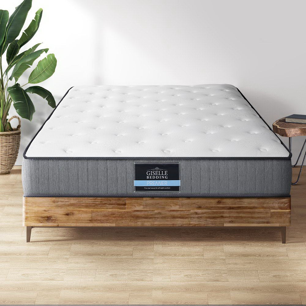 Giselle Bedding King Single Mattress Extra Firm Pocket Spring Foam Super Firm-7