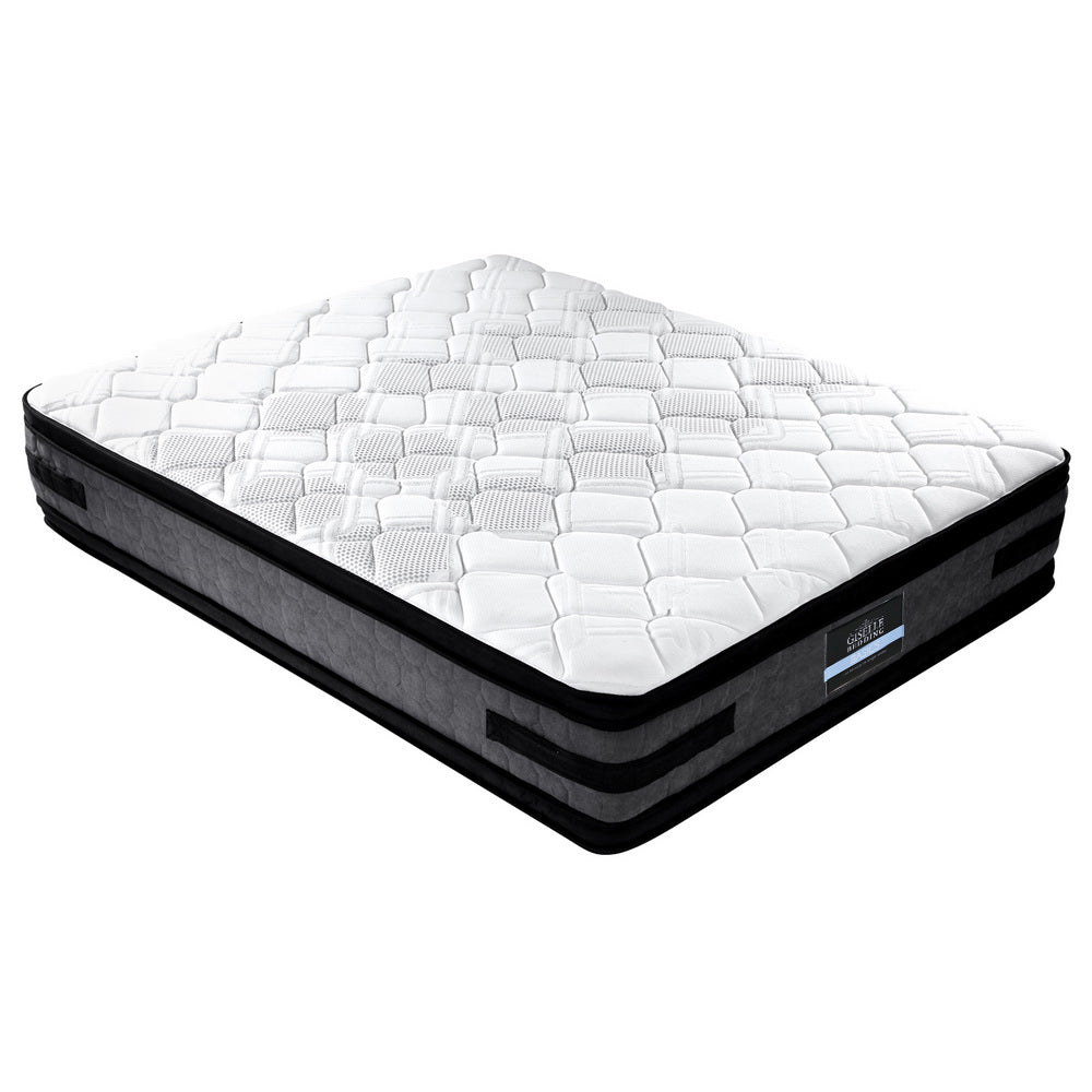 Giselle Bedding Luna Euro Top Cool Gel Pocket Spring Mattress 36cm Thick Queen-0