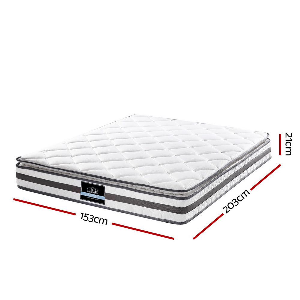 Giselle Bedding Normay Bonnell Spring Mattress 21cm Thick Queen-1