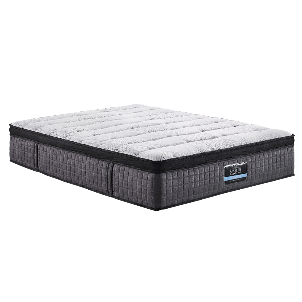 Giselle Double Mattress 9 Zone Pocket Spring Latex Foam Medium Firm 34cm-0