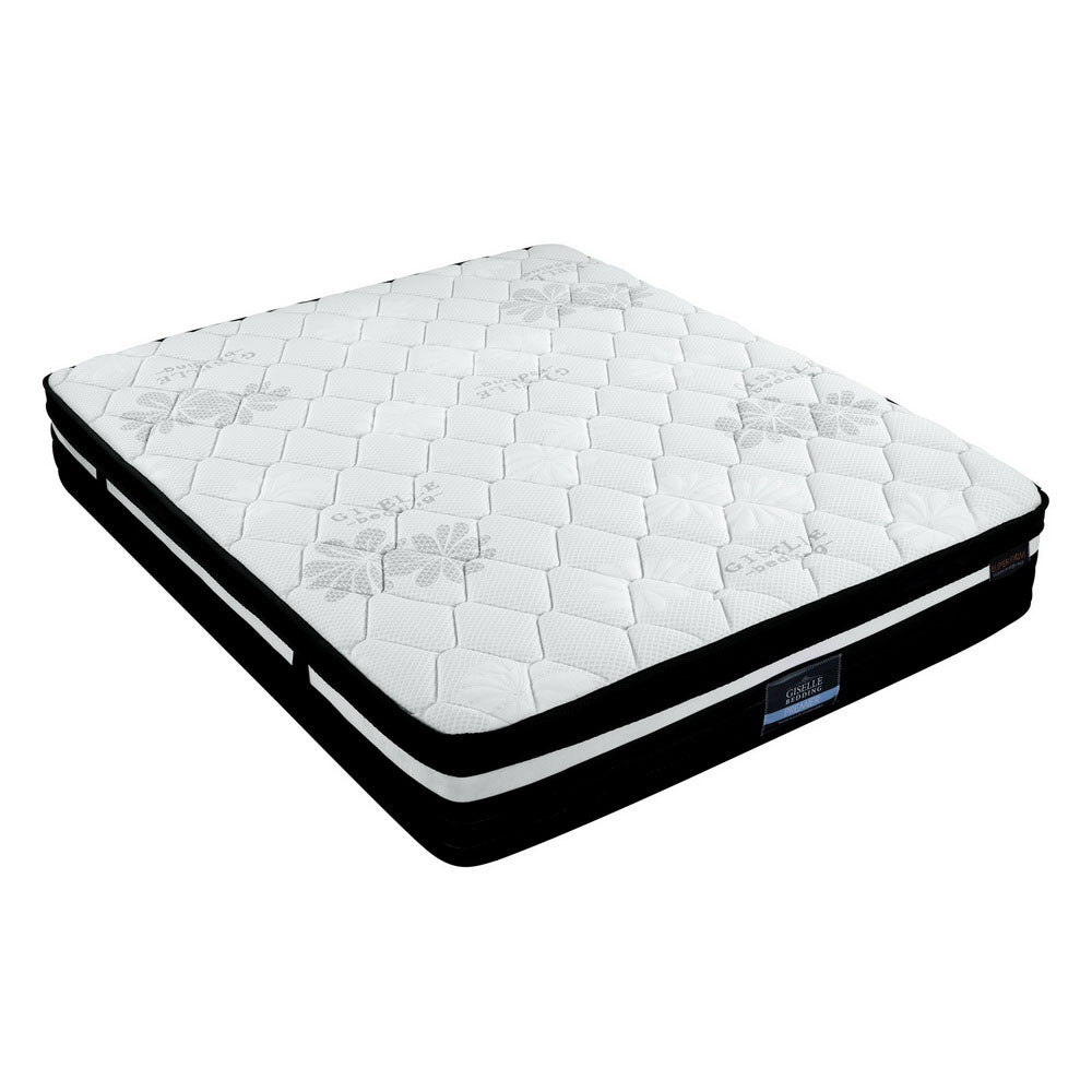 Giselle King Bed Mattress Size Extra Firm 7 Zone Pocket Spring Foam 28cm-0