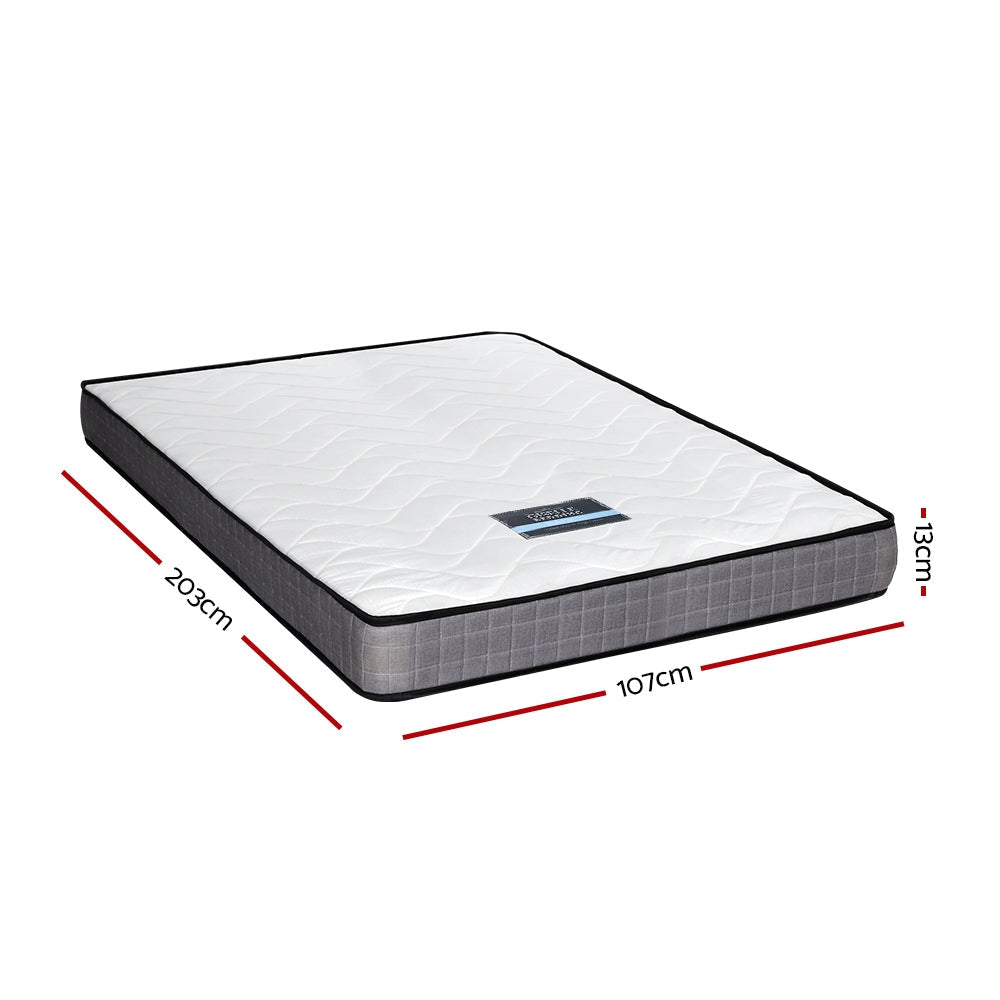 Giselle Mattress Medium Firm Mattresses Tight Top Bed Bonnel Spring 13cm KS-1