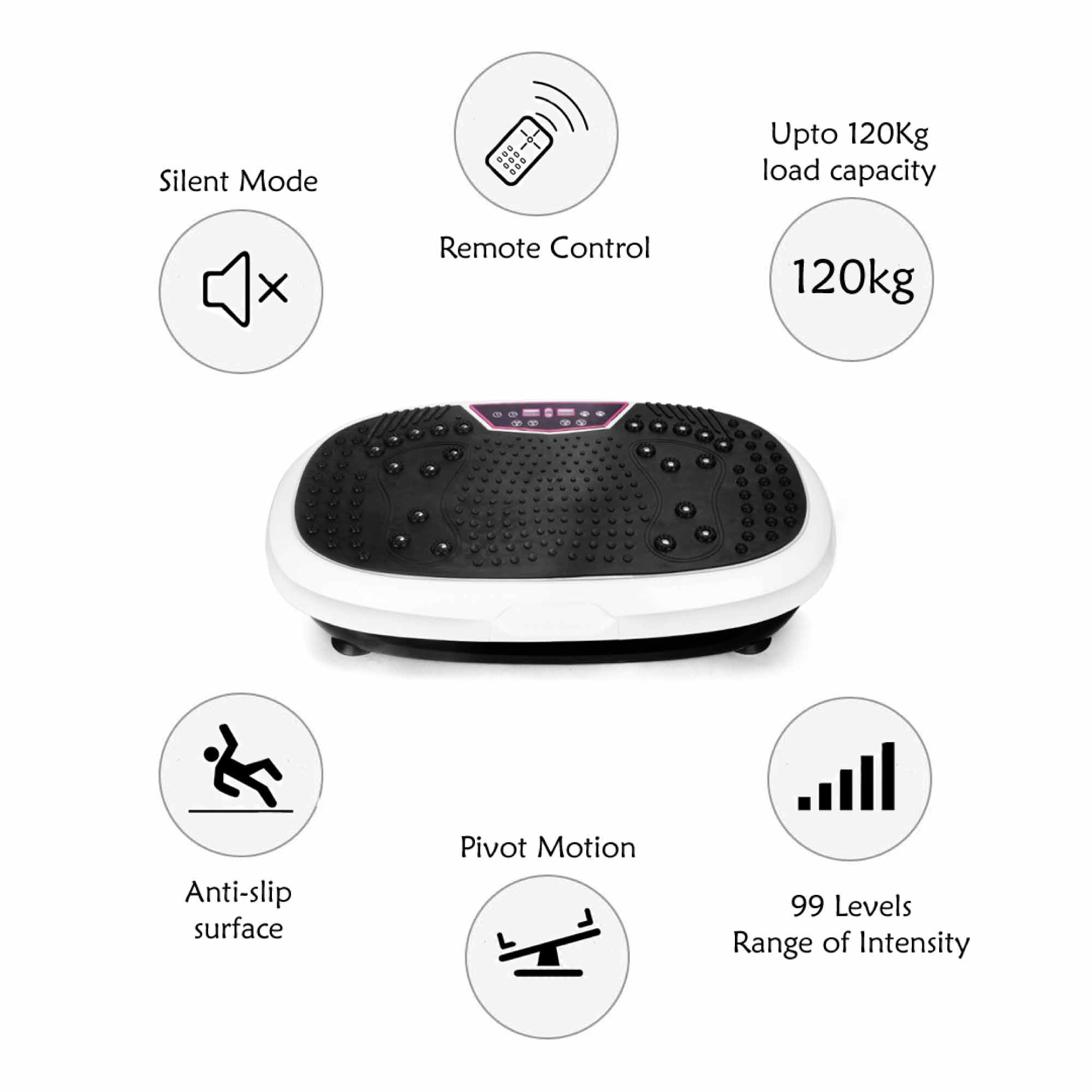 Gold Mini Vibration Platform Magnet Therapy Vibrating Machine Exercise Plate-5