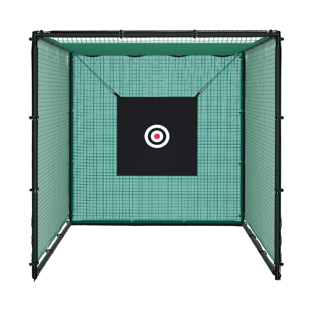 Golf Practice Cage 3M Hitting Net with Steel Frame Football Baseball Training-2