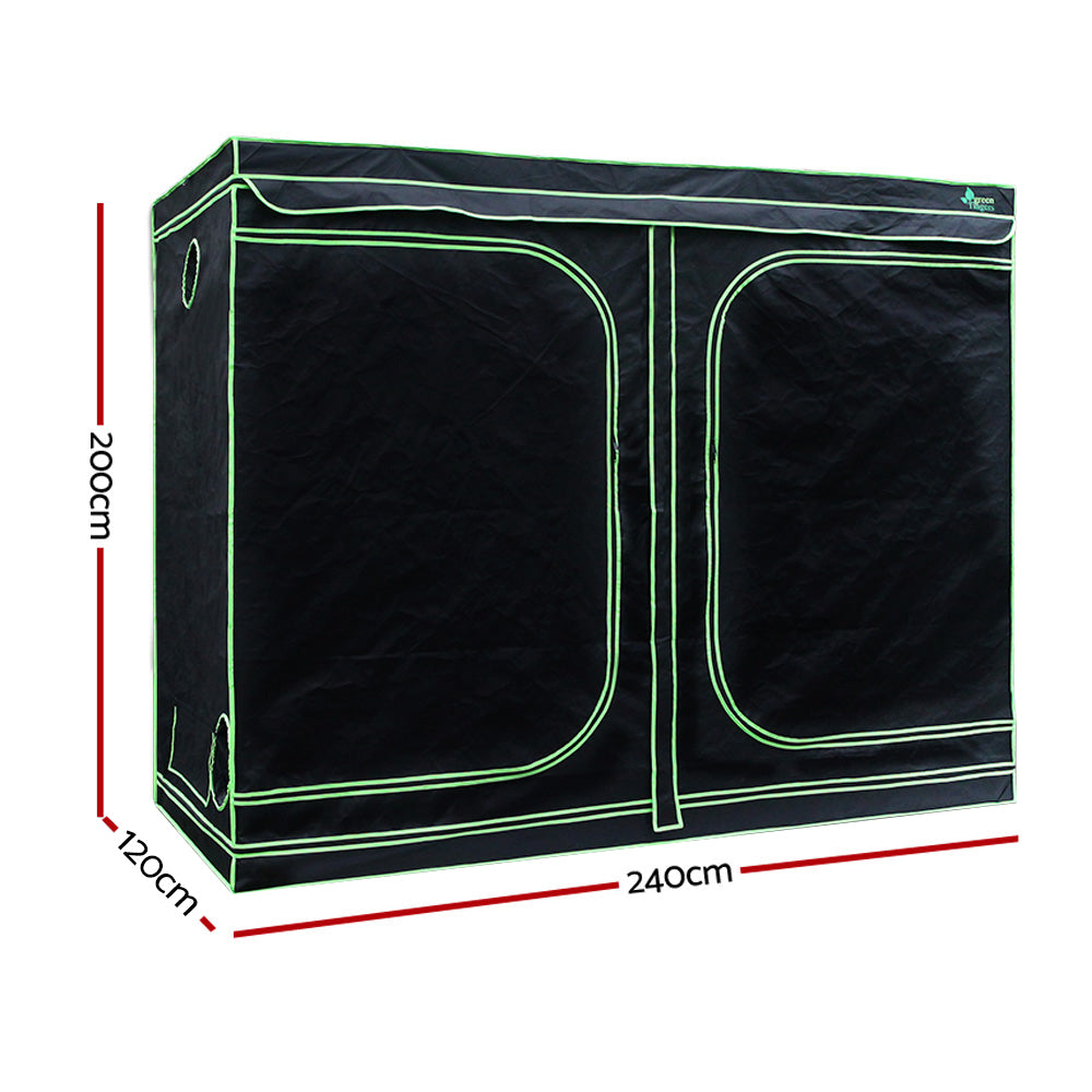 Greenfingers Grow Tent 2000W LED Grow Light 240X120X200cm Mylar 6" Ventilation-1