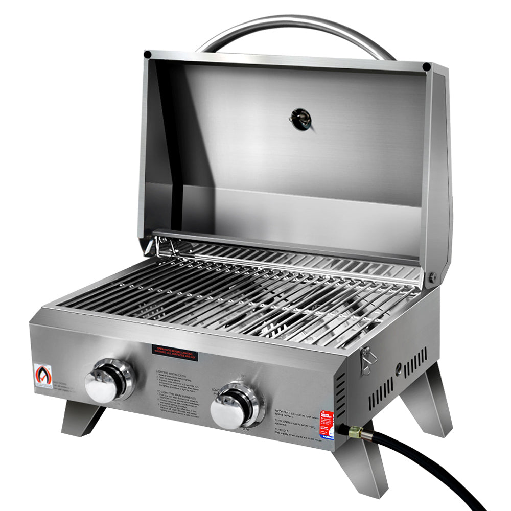 Grillz Portable 2 Burner Gas BBQ-0