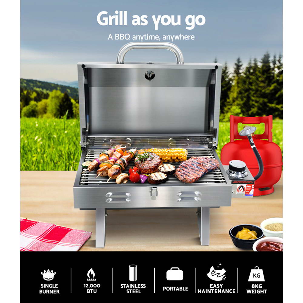 Grillz Portable Gas BBQ Grill Heater-2