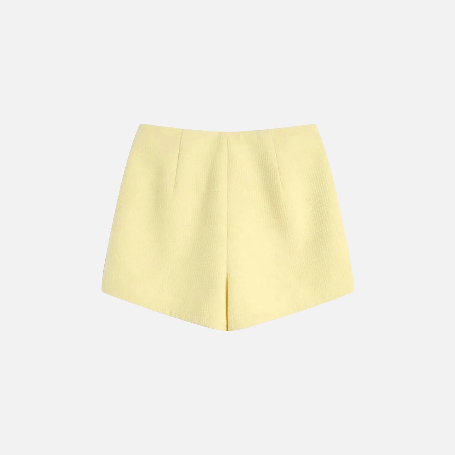 Yellow Casual Crop Top