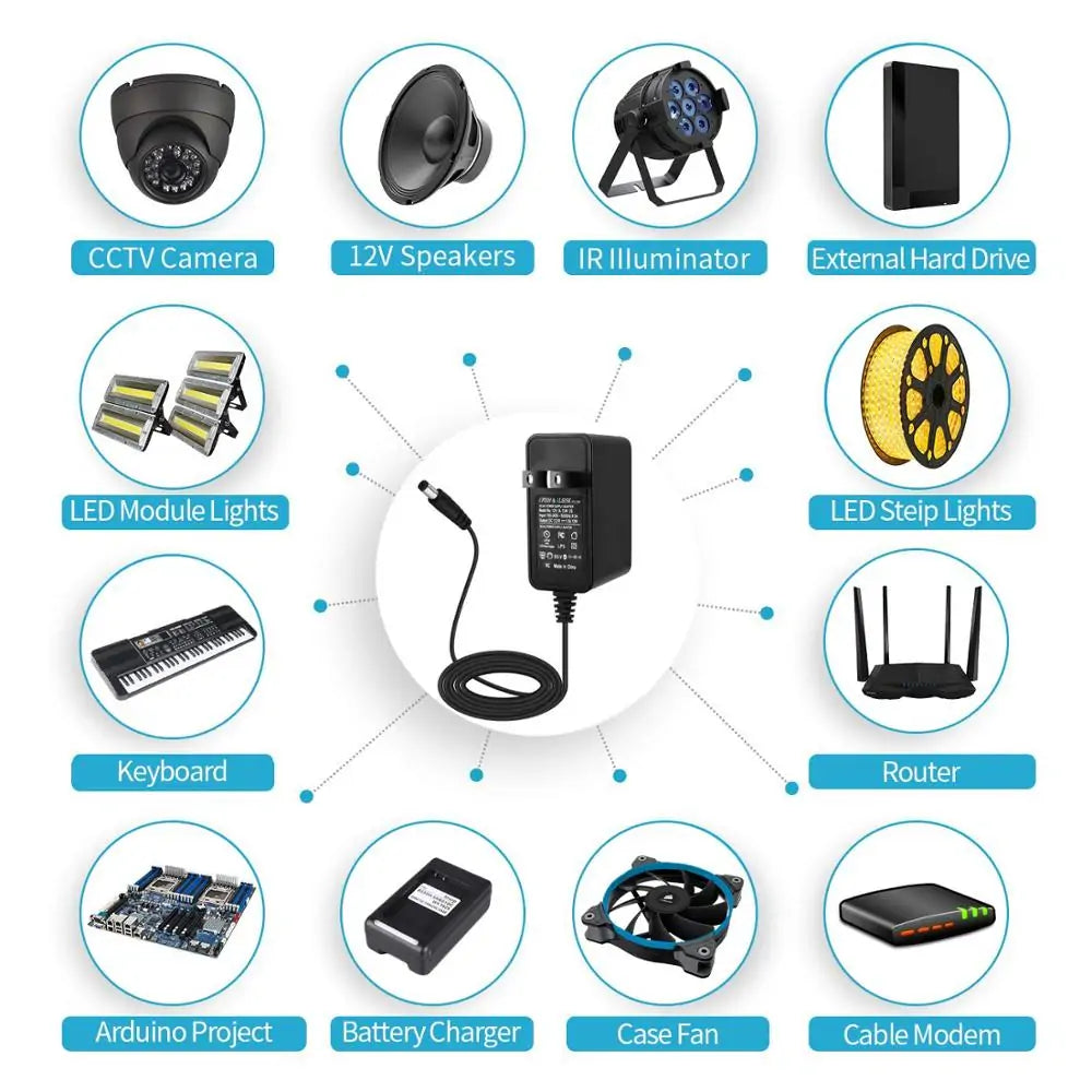 LED Power Adapter For CCTV Router