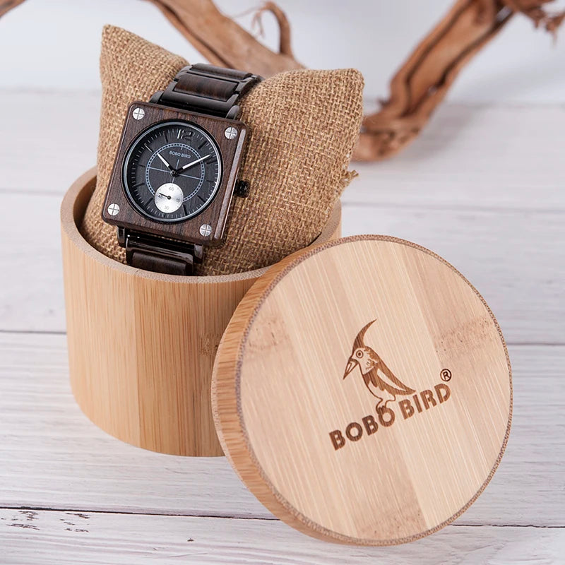 relogio masculino BOBO BIRD Men Watch erkek kol saati Luxury Wooden Watches Waterproof Great Gift for Boyfriend Accept Custom