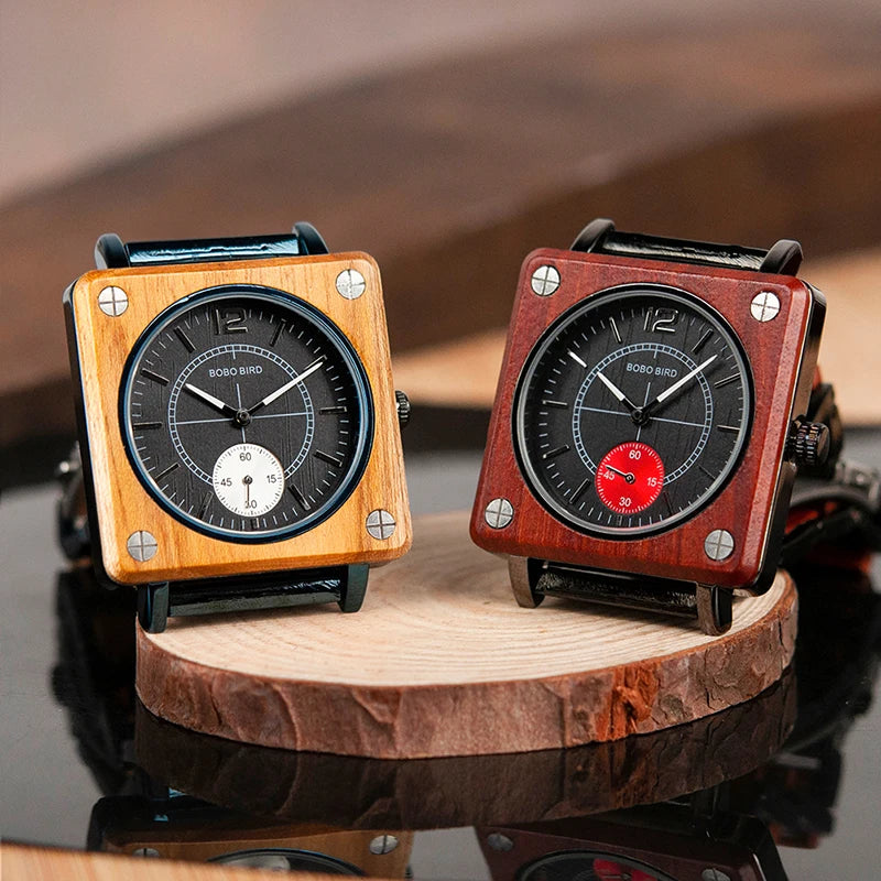 relogio masculino BOBO BIRD Men Watch erkek kol saati Luxury Wooden Watches Waterproof Great Gift for Boyfriend Accept Custom