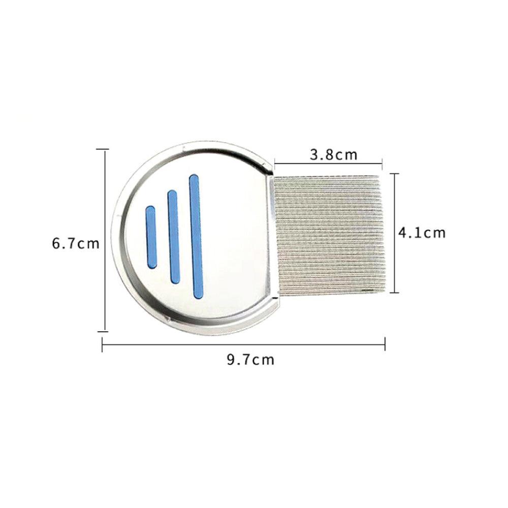 Head Lice Hair Comb - Stainless Steel - Nits Egg Flea Removal-2