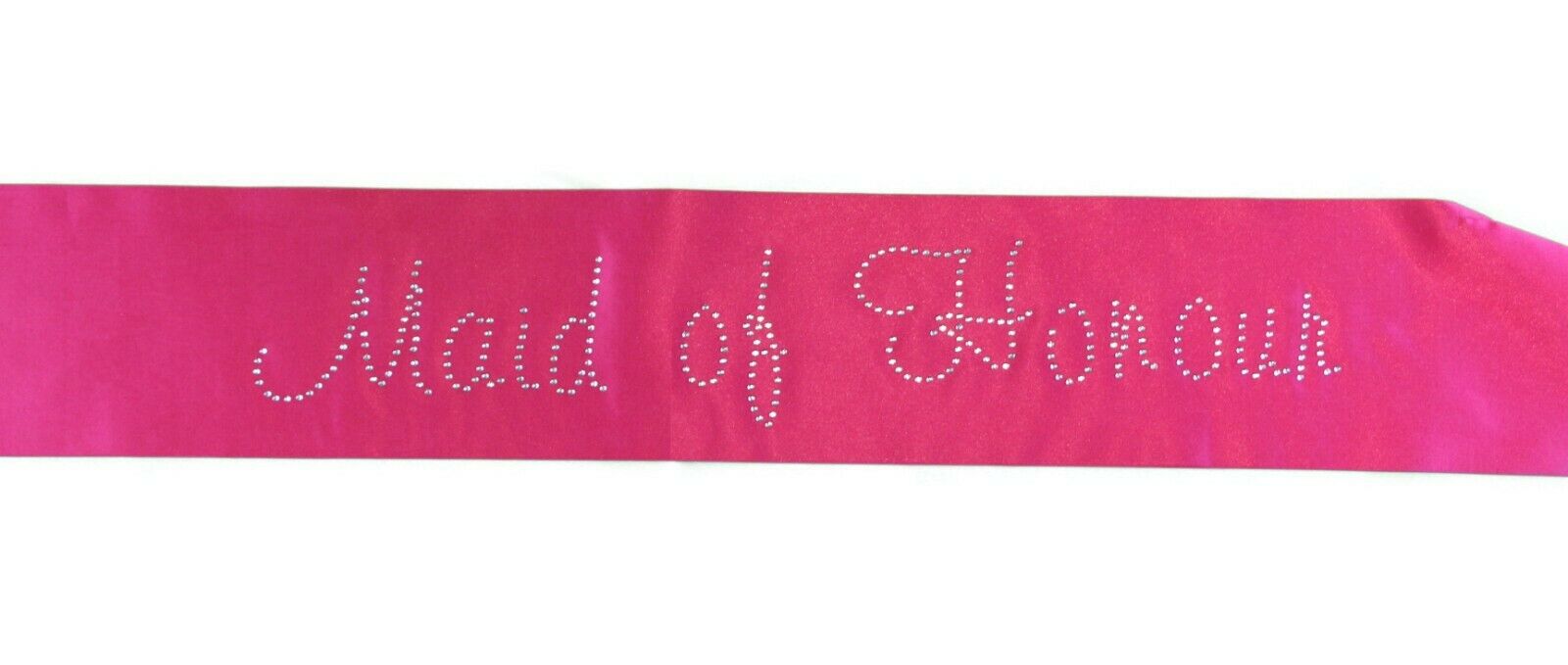 Hens Sash Diamante Crystal - Hot Pink - Maid Of Honour-1