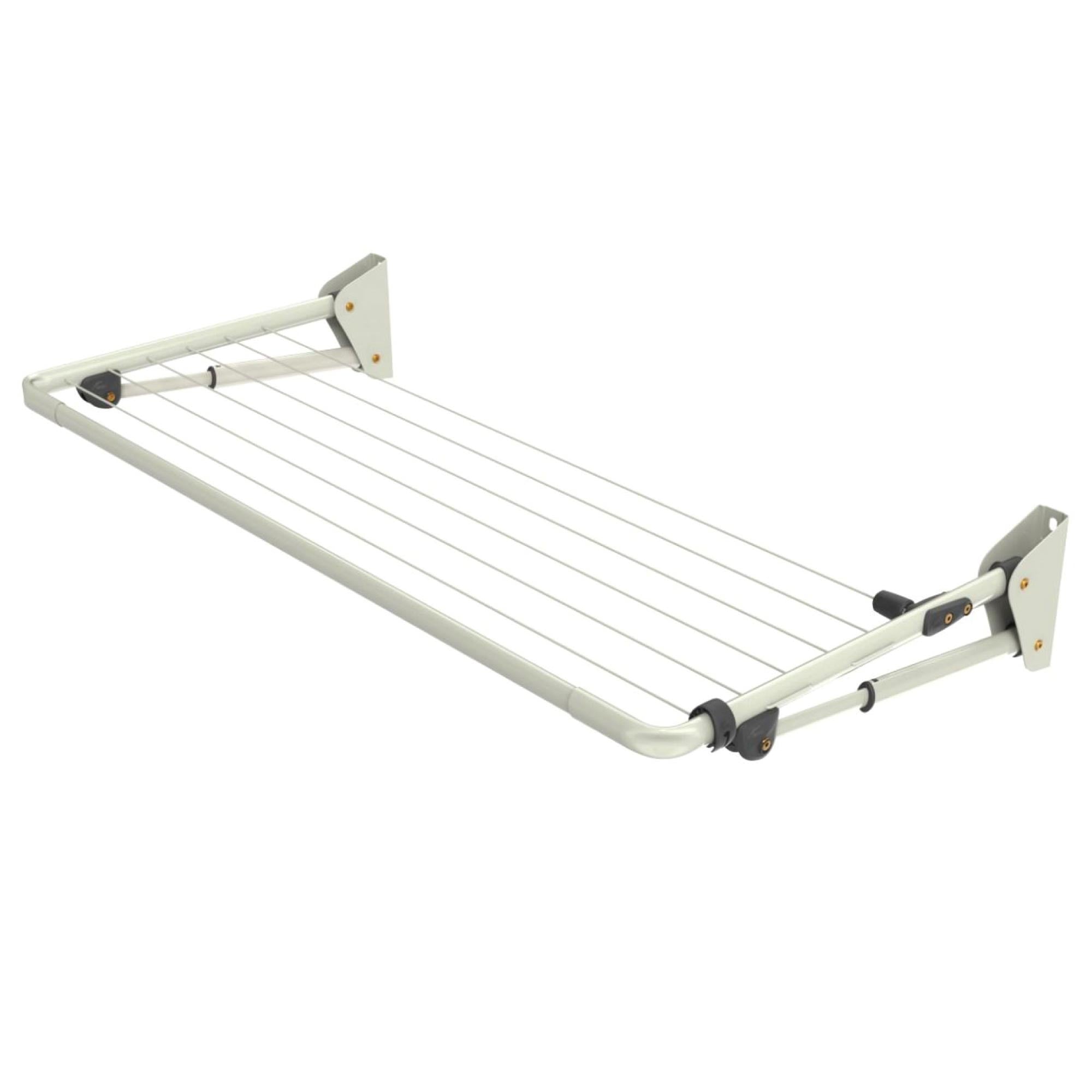 Hills Mini Frame Folding Clothesline Surfmist 8.4m Mounted Washing Clothes Line-0