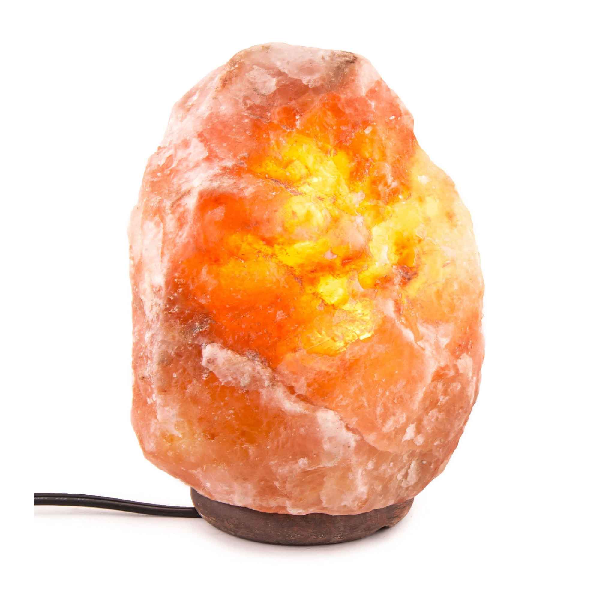 Himalayan Pink Salt Lamp + 12W 12V Switch - Carved Shape Natural Crystal Rock-24