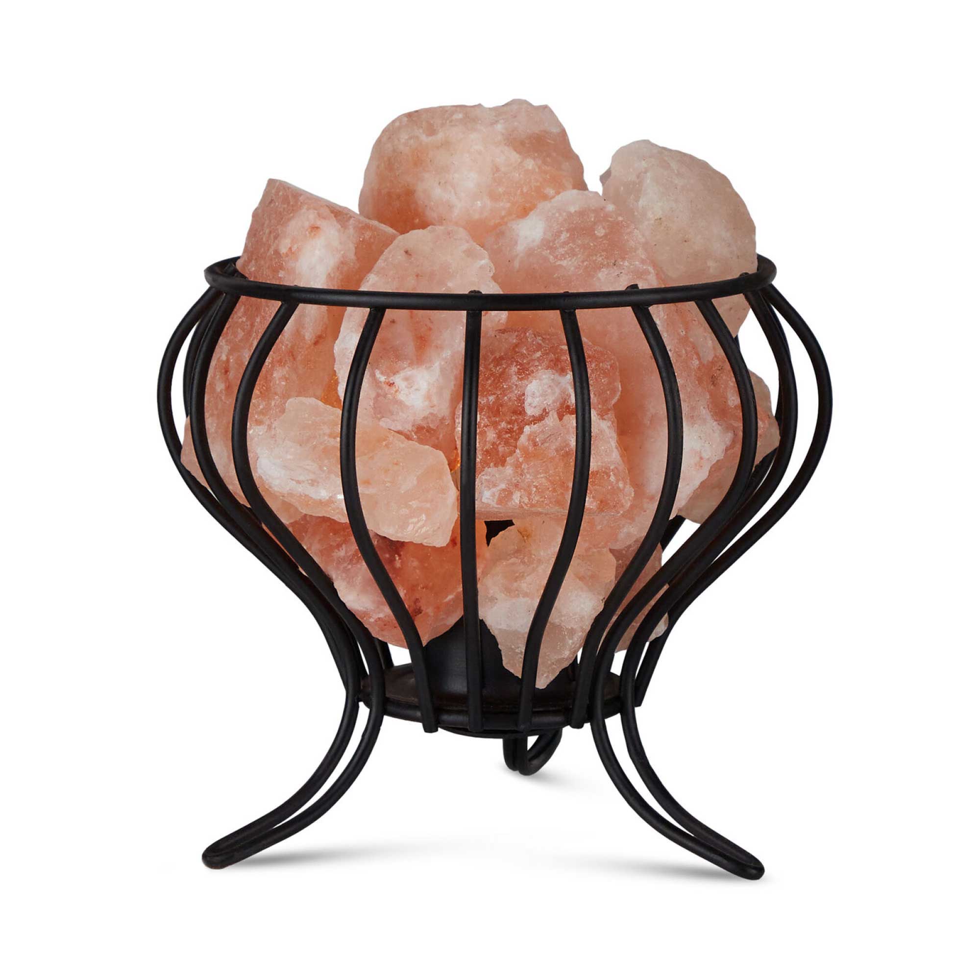 Himalayan Pink Salt Lamp + 12W 12V Switch - Carved Shape Natural Crystal Rock-6