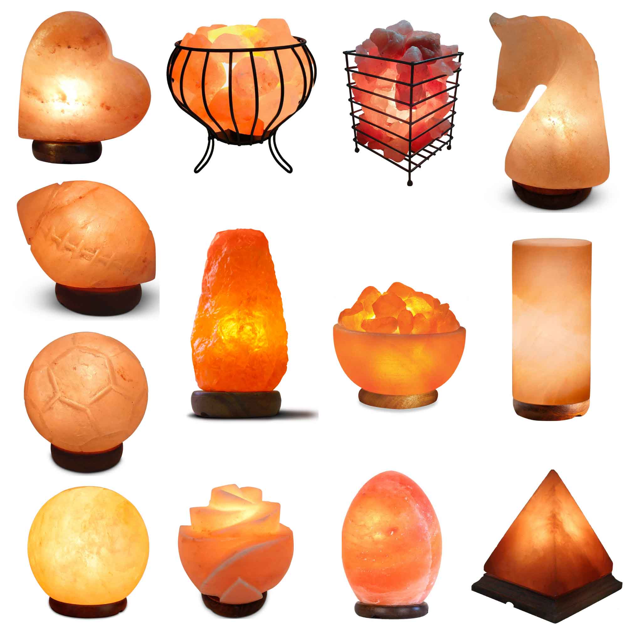 Himalayan Pink Salt Lamp + 12W 12V Switch - Carved Shape Natural Crystal Rock-0