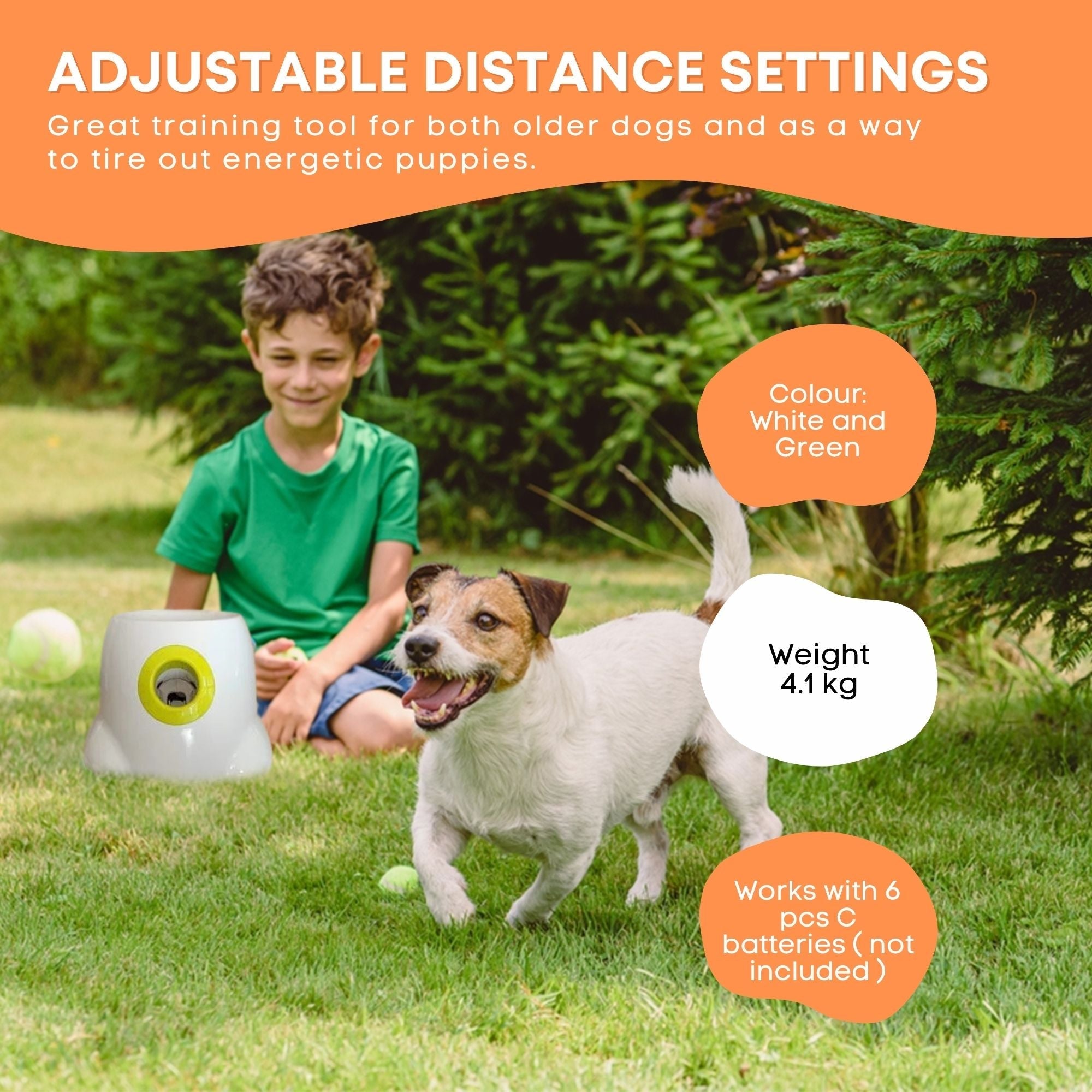 Hyper Fetch Maxi Dog Ball Thrower - Large Interactive Pet Toy Launcher-5