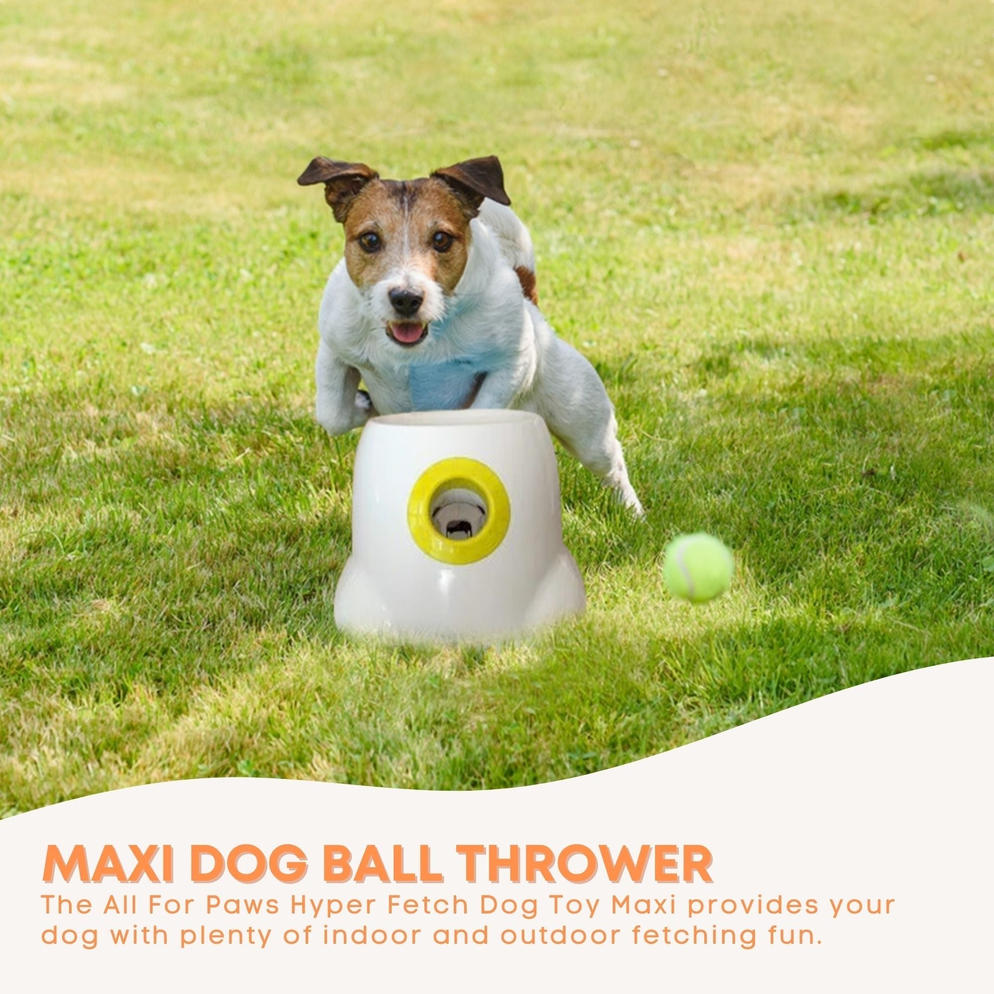 Hyper Fetch Maxi Dog Ball Thrower - Large Interactive Pet Toy Launcher-7