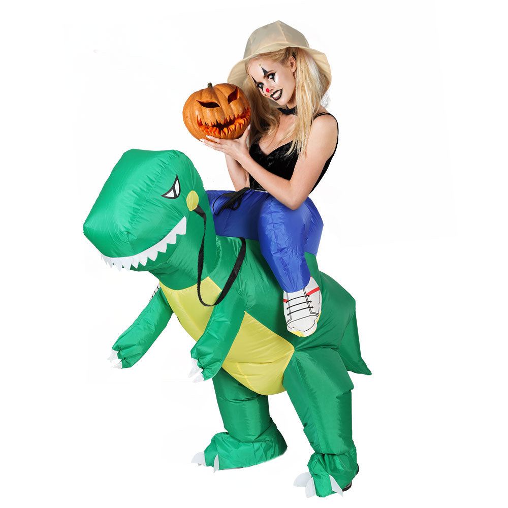 Inflatable Costume Suit Dinosaur Adult Fancy Dress Blow up Halloween Party-0