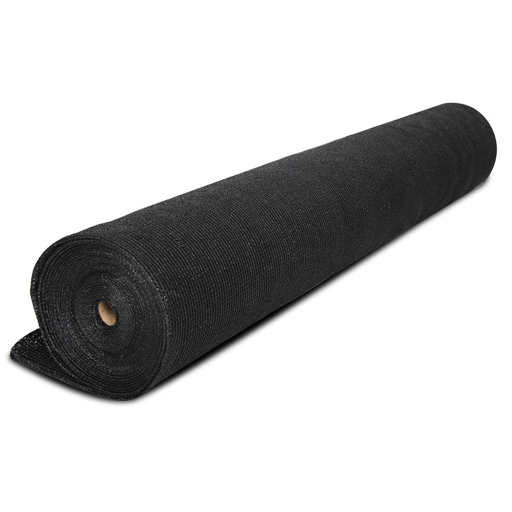 Instahut 3.66 x 20m Shade Sail Cloth - Black-2