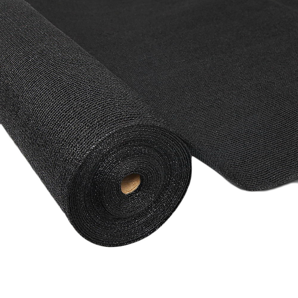 Instahut 3.66 x 20m Shade Sail Cloth - Black-0