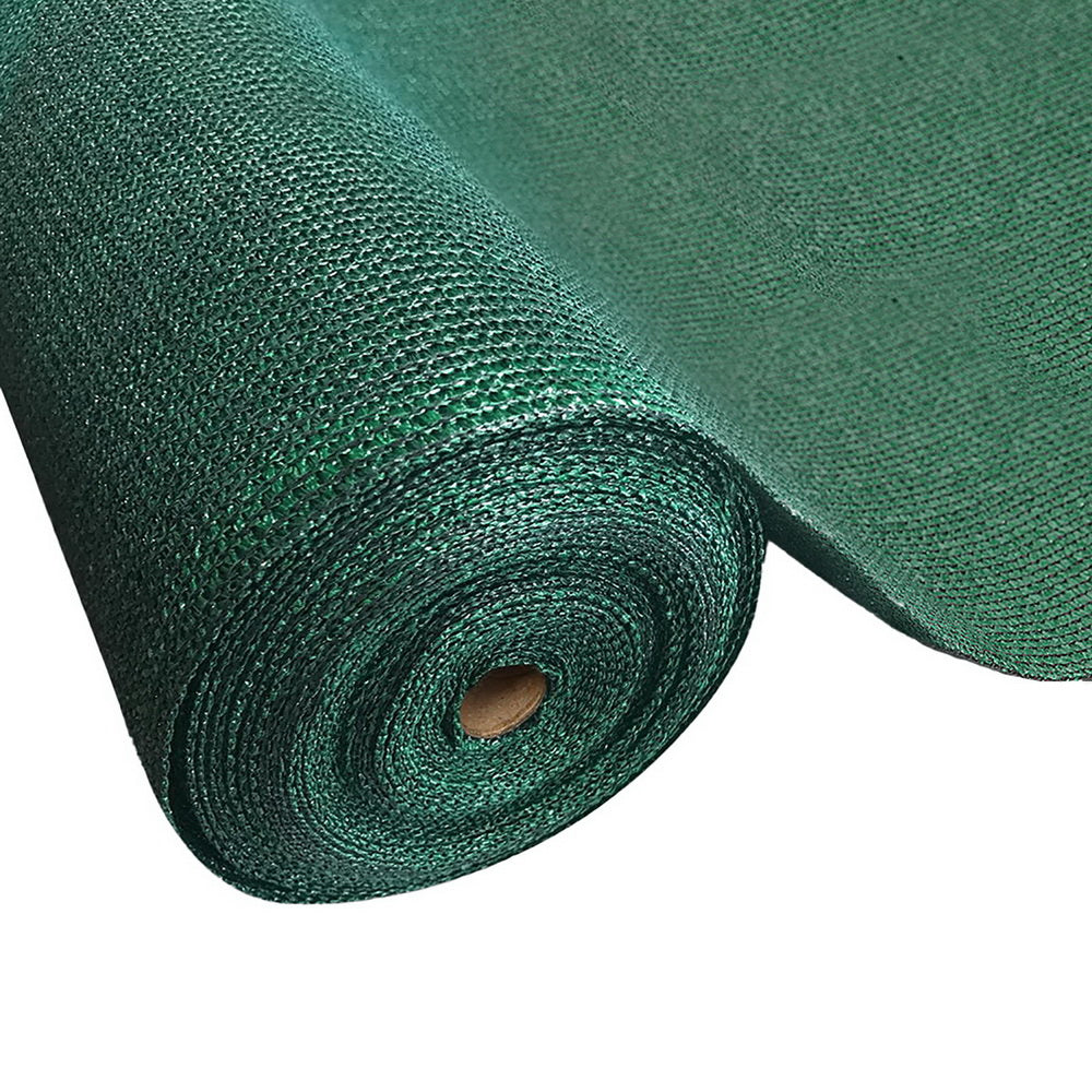 Instahut 50% Sun Shade Cloth Shadecloth Sail Roll Mesh 3.66x20m 100gsm Green-0