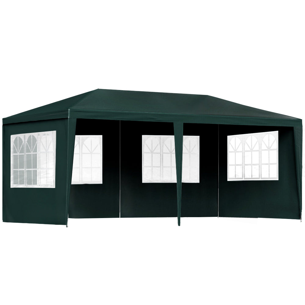 Instahut Gazebo 3x6 Outdoor Marquee Gazebos Wedding Party Camping Tent 4 Wall Panels-0