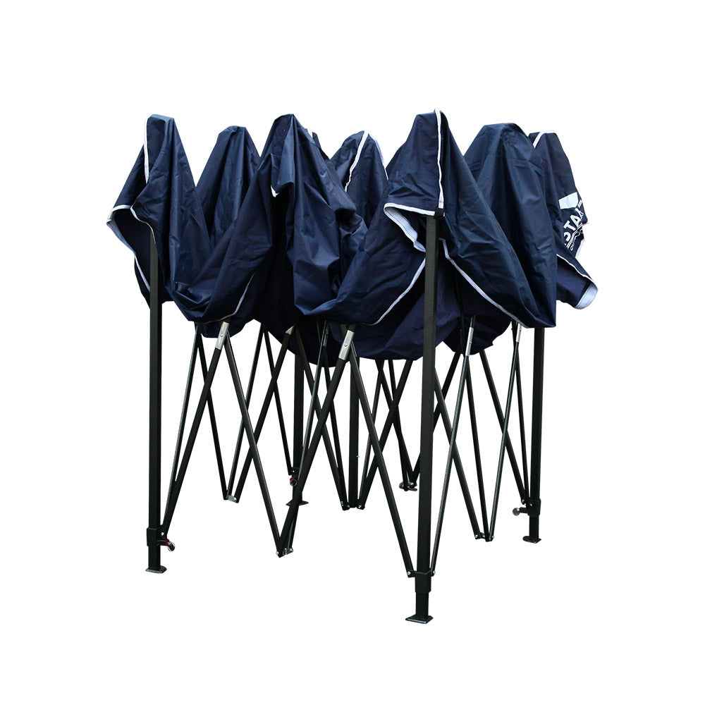 Instahut Gazebo Pop Up Marquee 3x3 Outdoor Wedding Base Pod Kit Navy-3