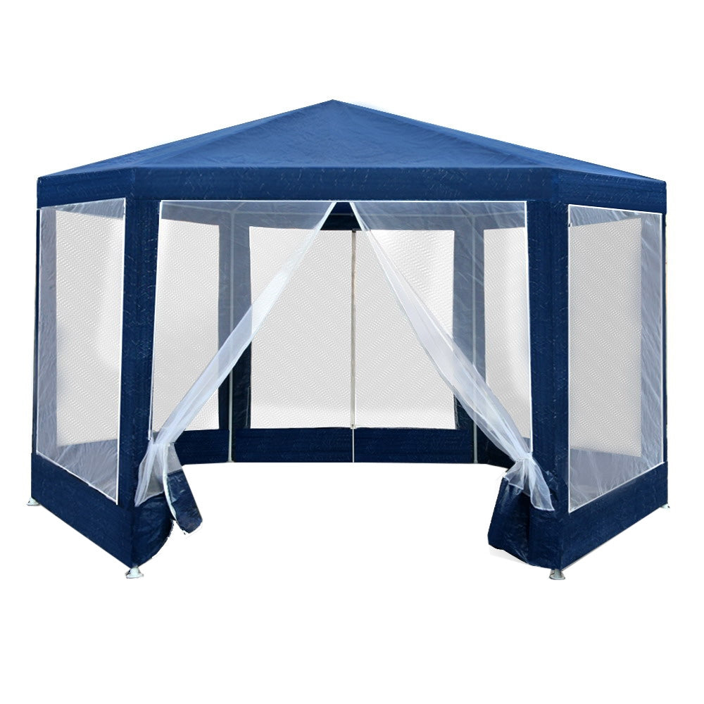 Instahut Gazebo Wedding Party Marquee Tent Canopy Outdoor Camping Gazebos Navy-0