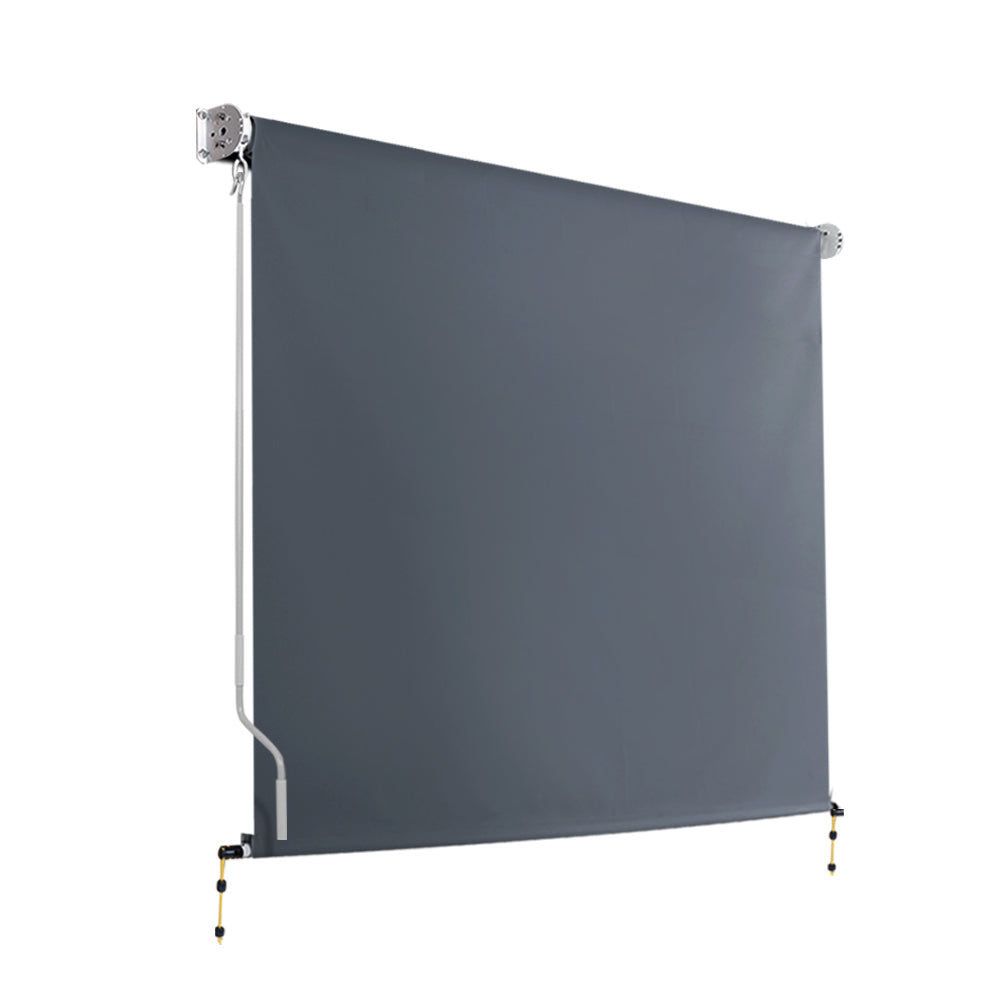 Instahut Outdoor Blind Privacy Screen Roll Down Awning Canopy Window 2.4X2.5M-0