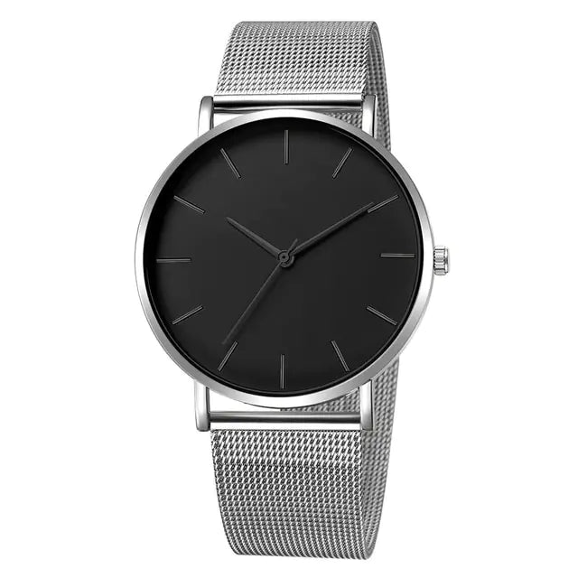 Ultra-Thin Magnetic Mesh Sport Watch