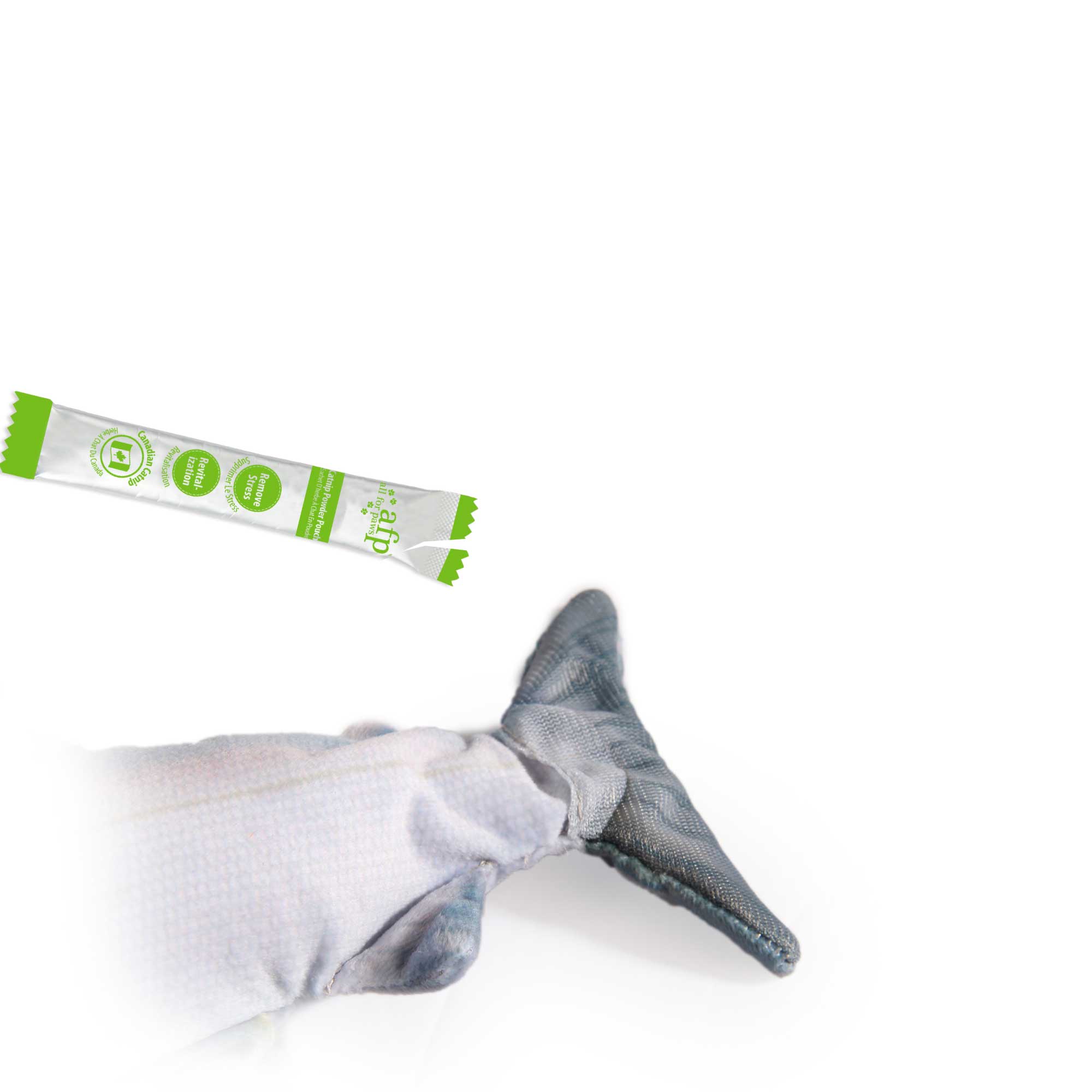 Jittering Sardine Cat Toy Flopping Dancing Fish + Catnip Silvervine Electric USB-4