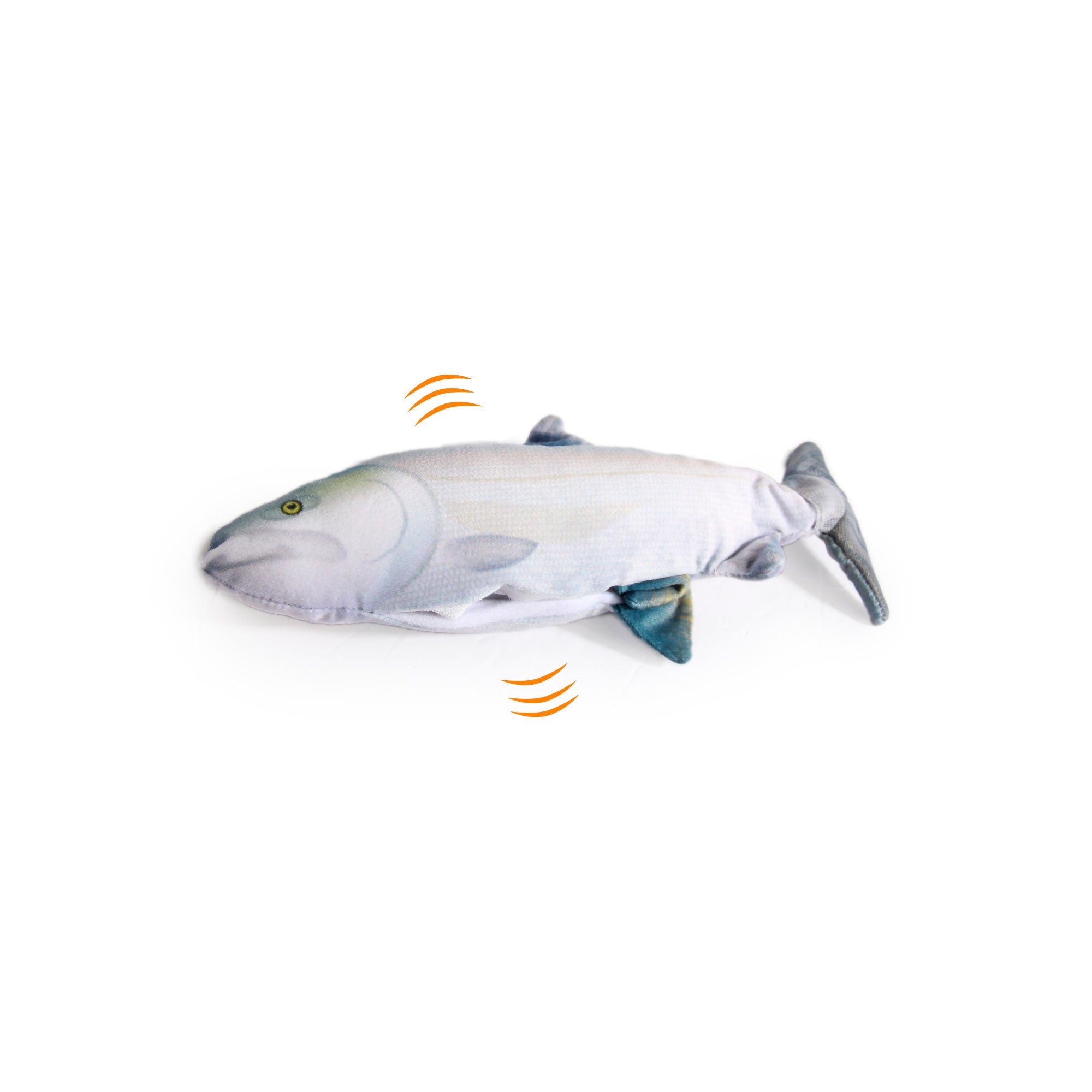 Jittering Sardine Cat Toy Flopping Dancing Fish + Catnip Silvervine Electric USB-5