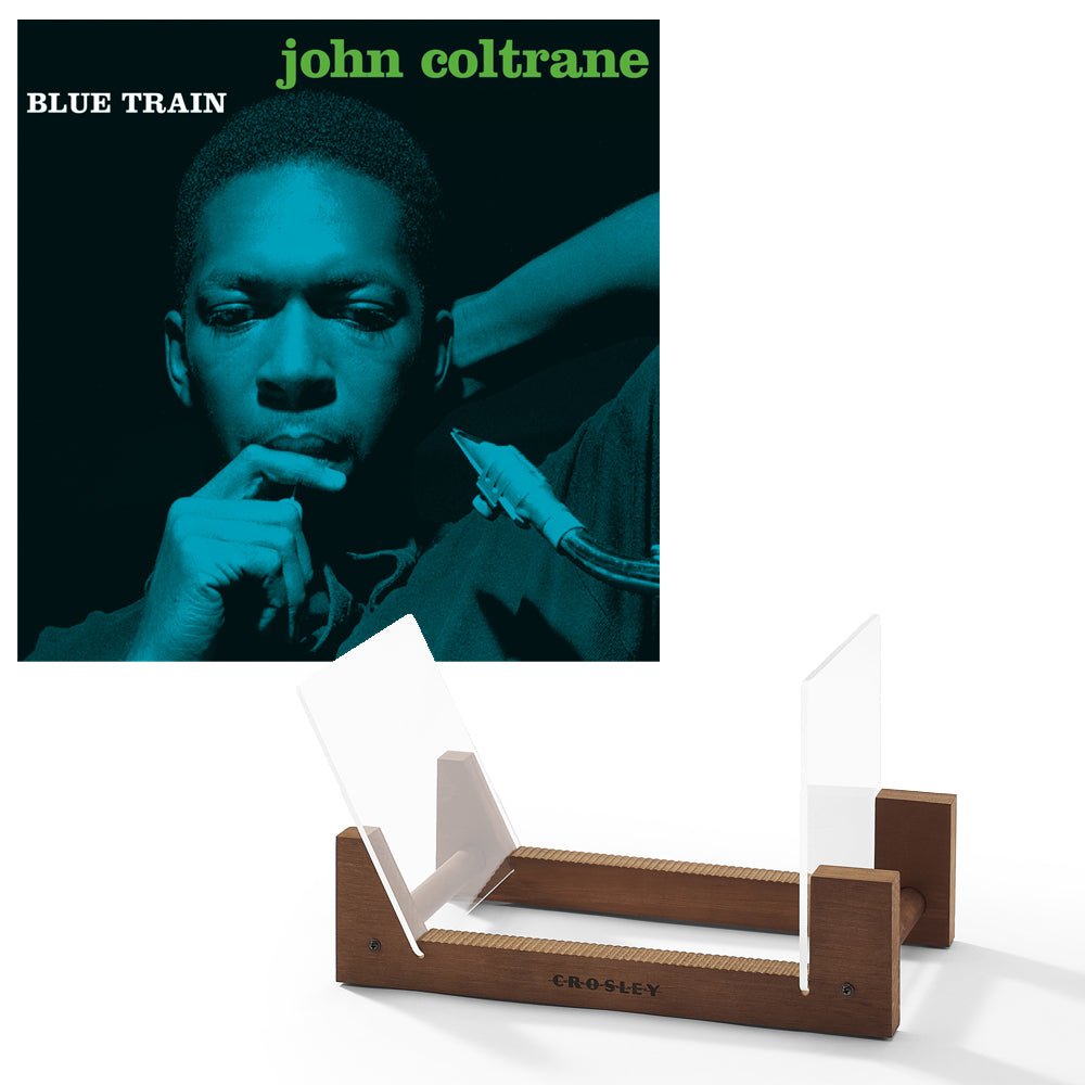John Coltrane Blue Train - Vinyl Album & Crosley Record Storage Display Stand-0
