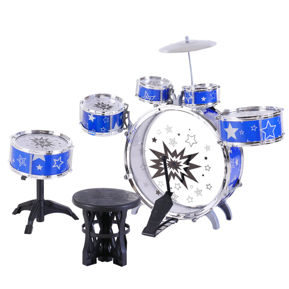 Keezi 11 Piece Kids Drum Set-2