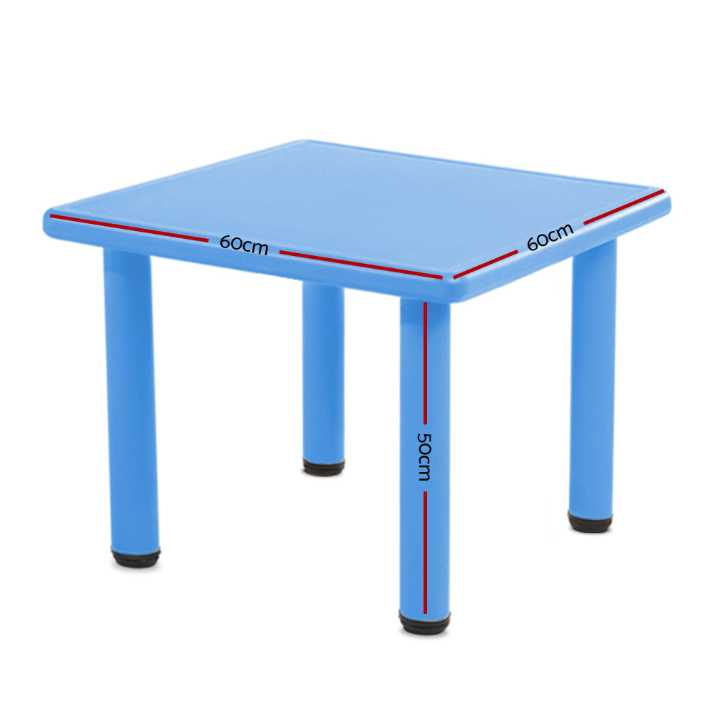 Keezi 60X60CM Kids Children Painting Activity Study Dining Playing Desk Table-1