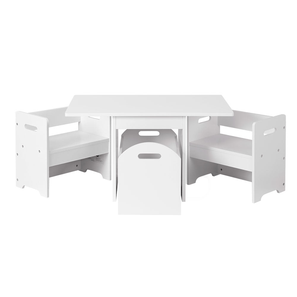 Keezi Kids Multi-function Table and Chair Hidden Storage Box Toy Activity Desk-0