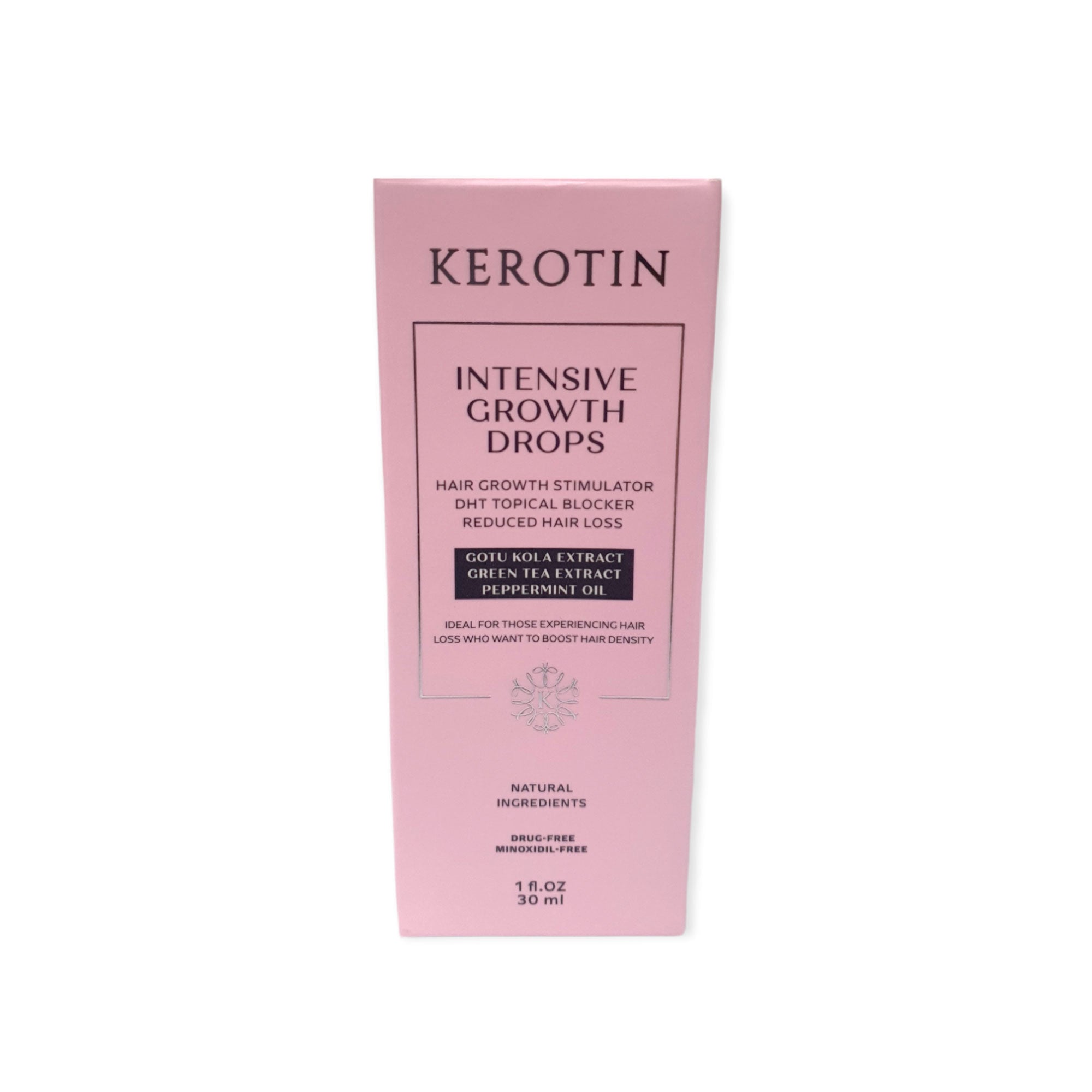 Kerotin Intensive Hair Growth Drops 30ml - Hair Loss Care DHT Blocker Stimulate-1