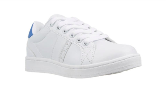 Kids Aerosport Strike Youth White Blue School Sneakers Trainers Runners Shoes-2