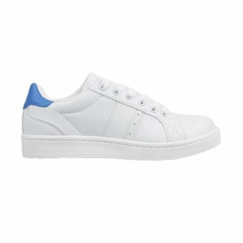 Kids Aerosport Strike Youth White Blue School Sneakers Trainers Runners Shoes-0