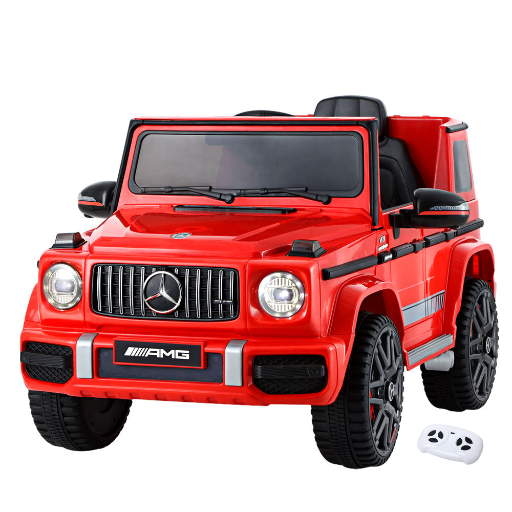 Kids Ride On Car Electric Mercedes-Benz Licensed Toys 12V Battery Red Cars AMG63-0