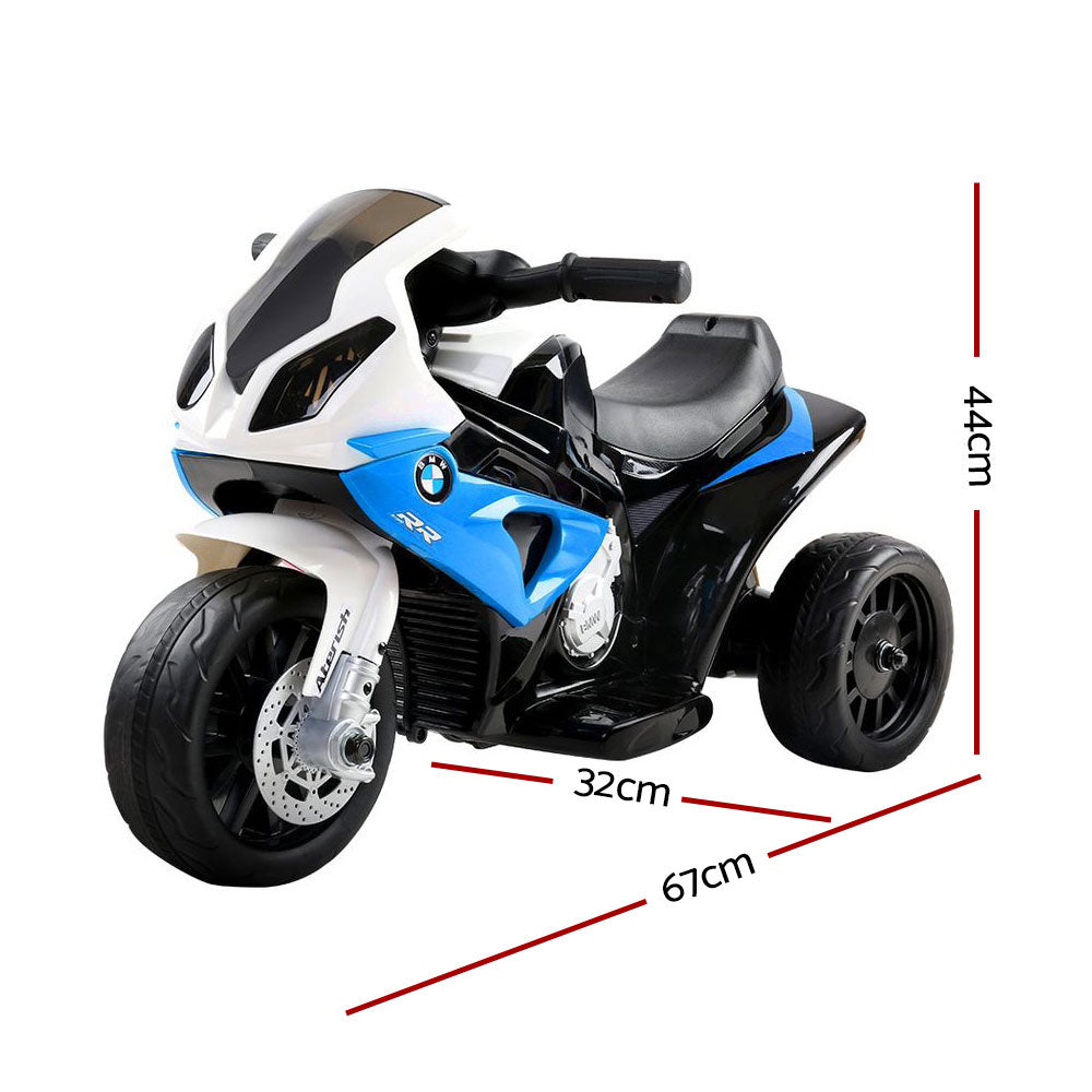 Kids Ride On Motorbike BMW Licensed S1000RR Motorcycle Car Blue-1