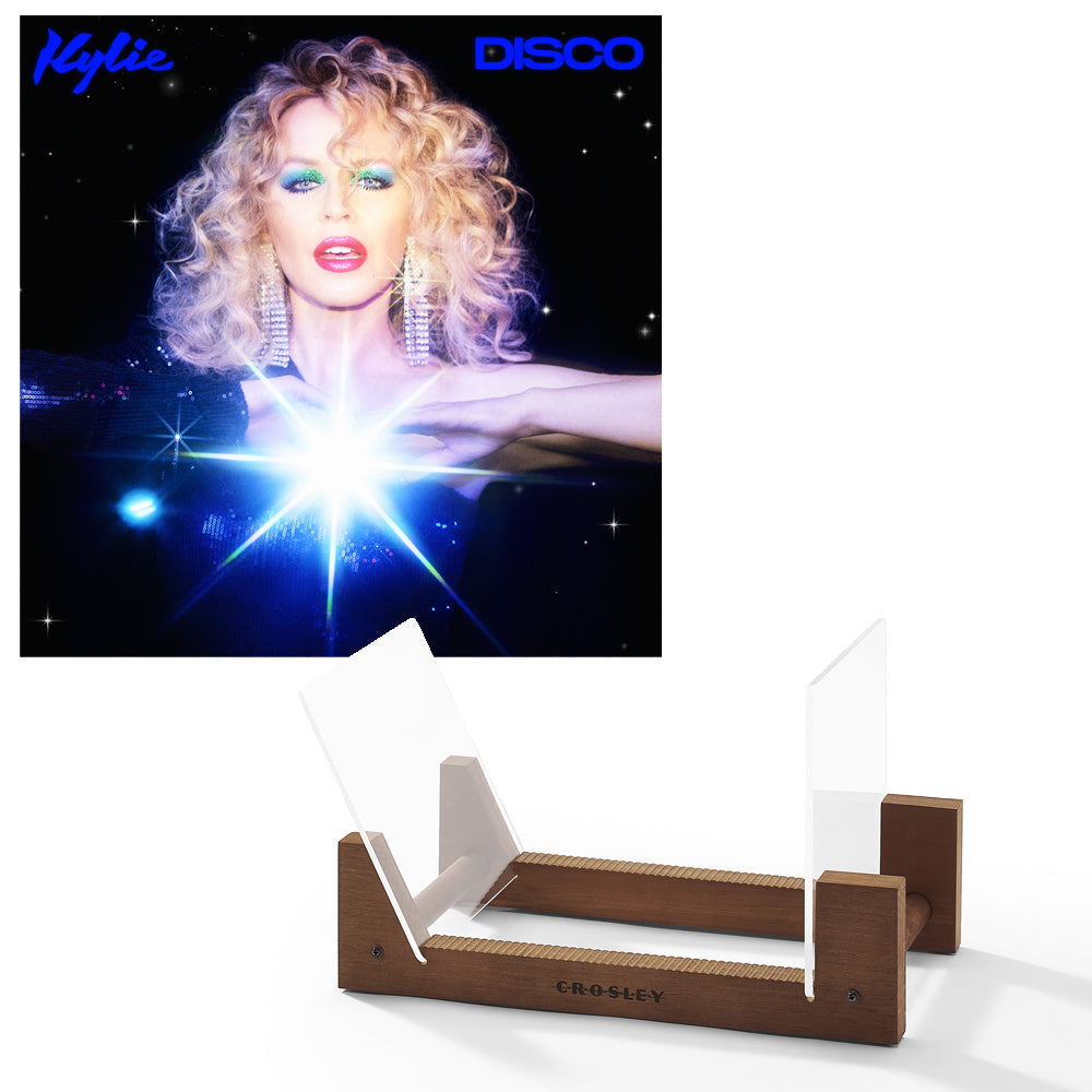 Kylie Disco - Black Vinyl Album & Crosley Record Storage Display Stand-0