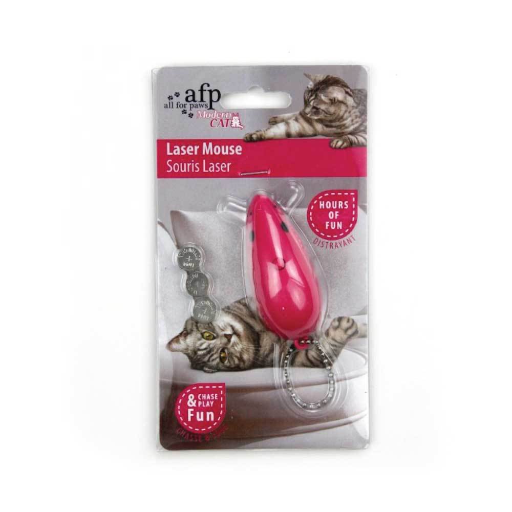 LED Cat Mouse Light Pointer Toy Pink Kitten Interactive Chase Play All For Paws-0